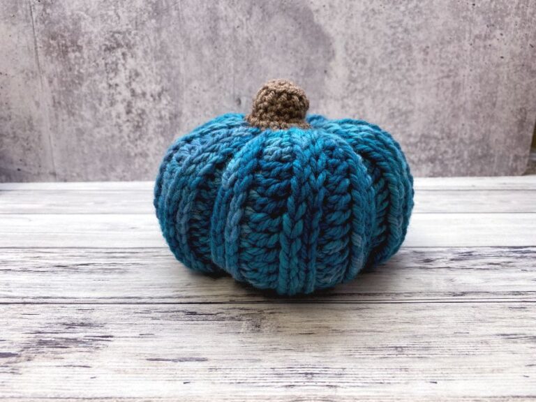 Ribbed Crochet Pumpkin Pattern - love. life. yarn.