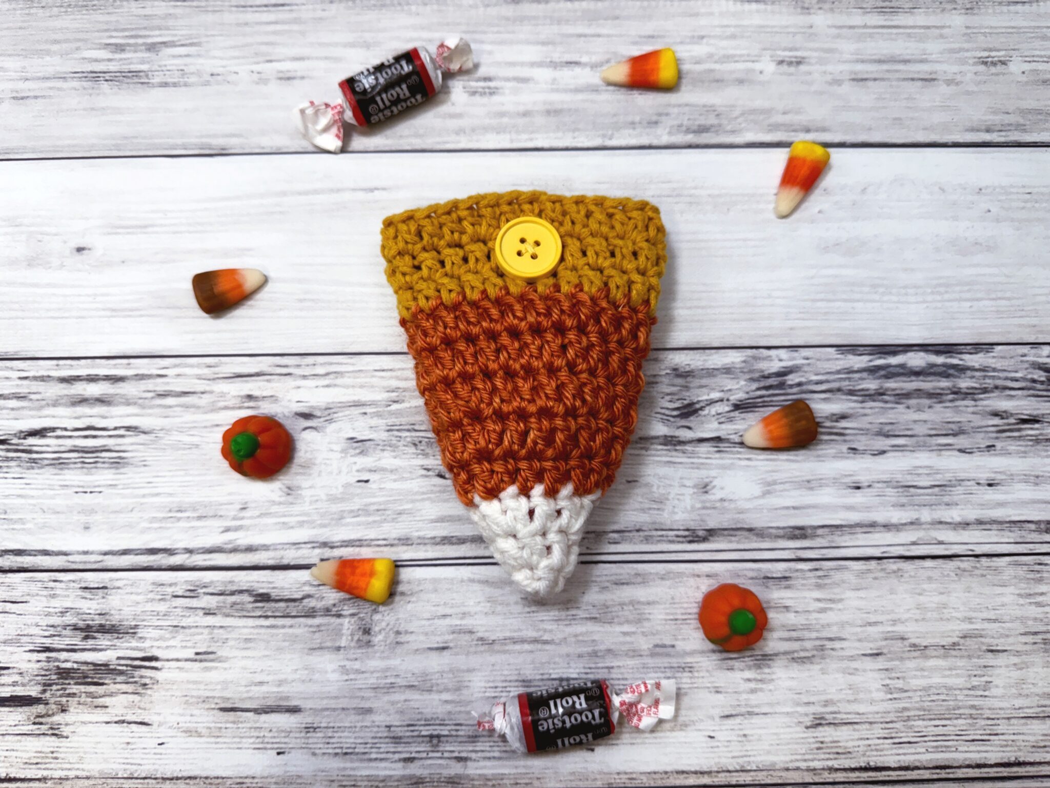Candy Corn Treat Bag - Free Crochet Pattern - love. life. yarn.