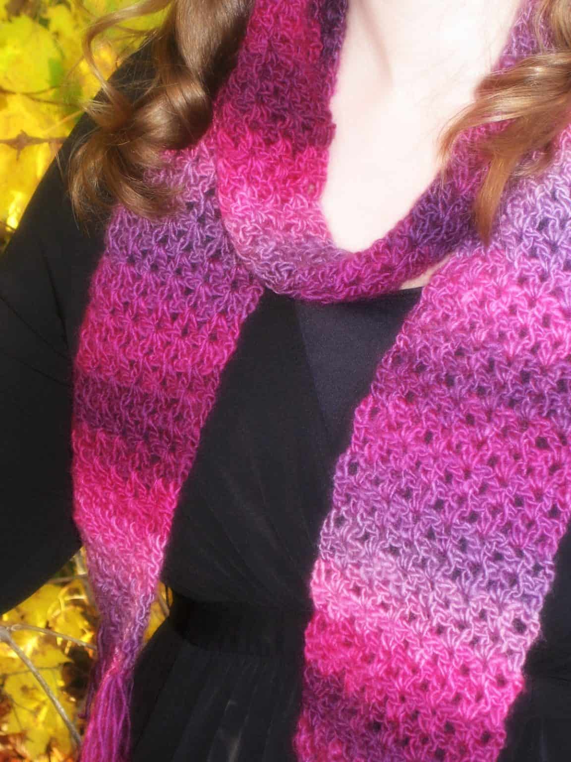 Super Bulky Crochet Scarf (Free Crochet Pattern) love. life. yarn.