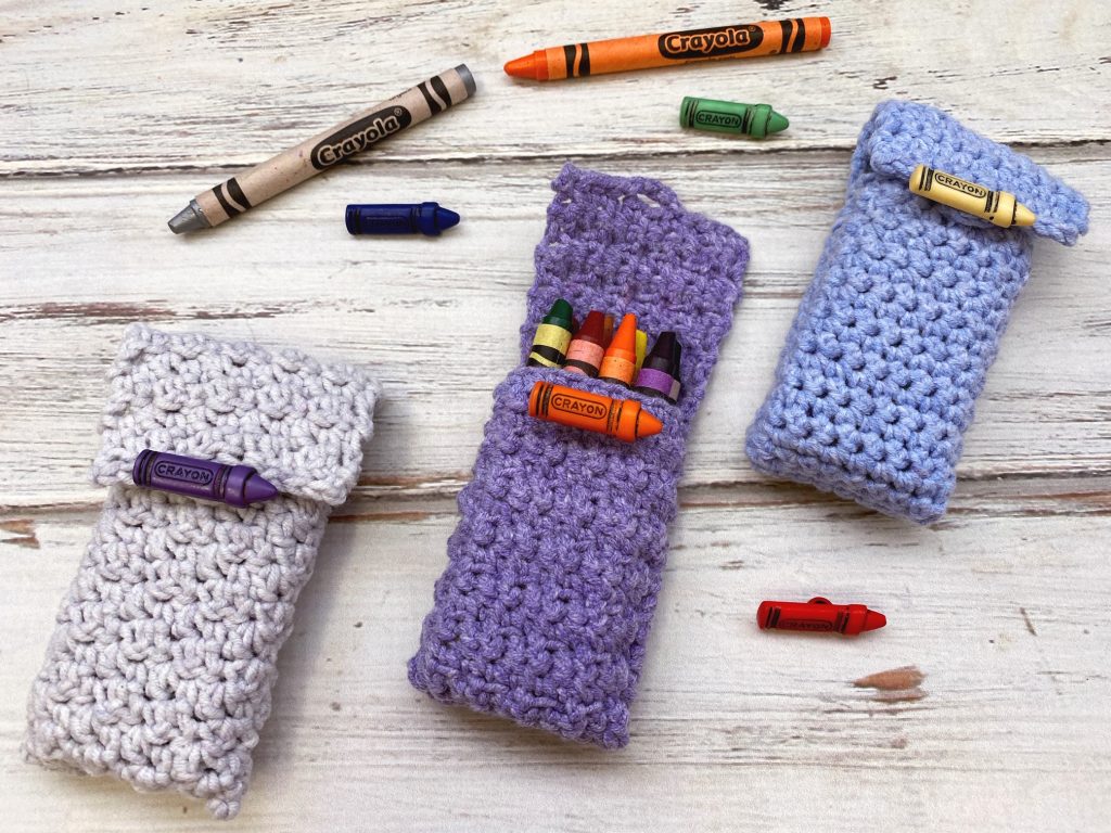 crochet crayon holders