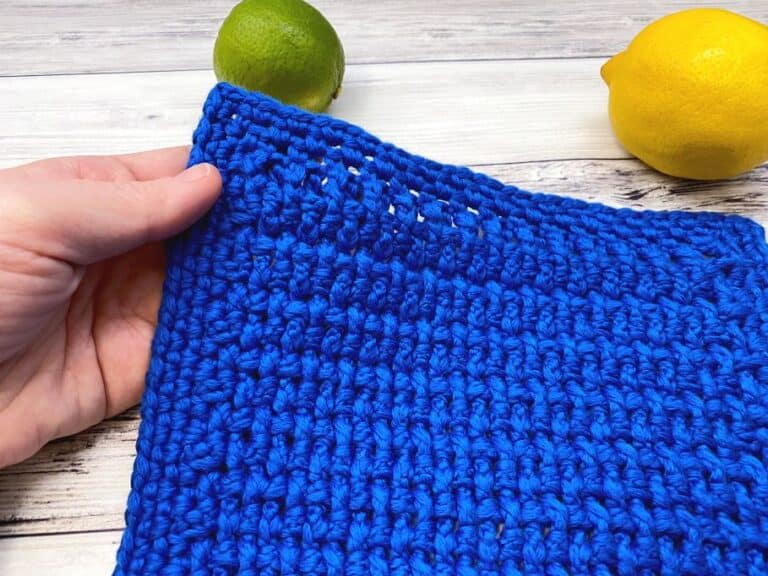 Textured Crochet Dishcloth (Free Pattern) love. life. yarn.