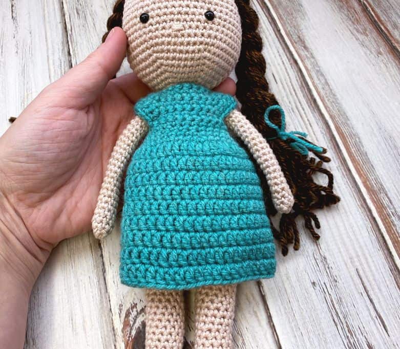 crochet doll dress