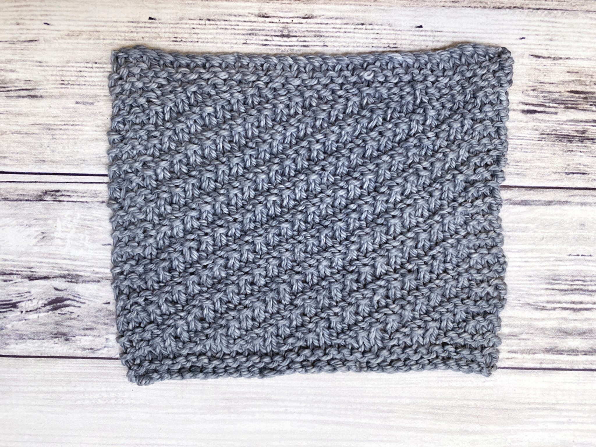 Diagonal Textured Face Scrubby (Free Knitting Pattern)