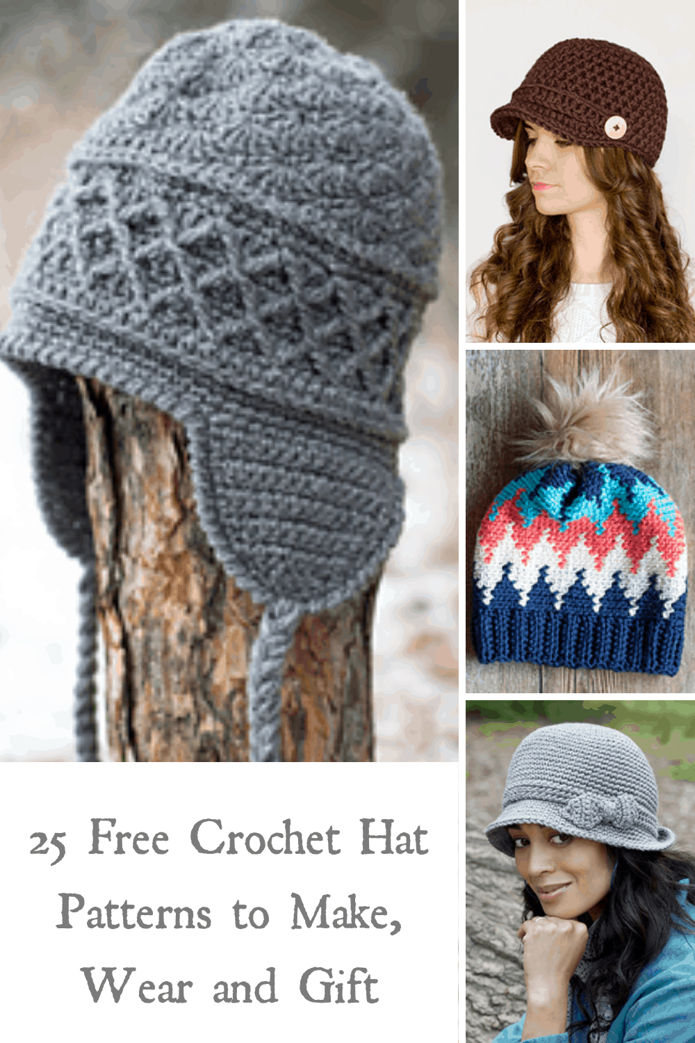 30 Free Chunky Crochet Hat Patterns