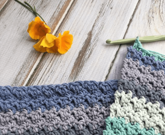 Bernat Lemon Peel Stitch Crochet Blanket​