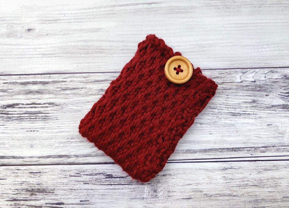 knit gift card holder