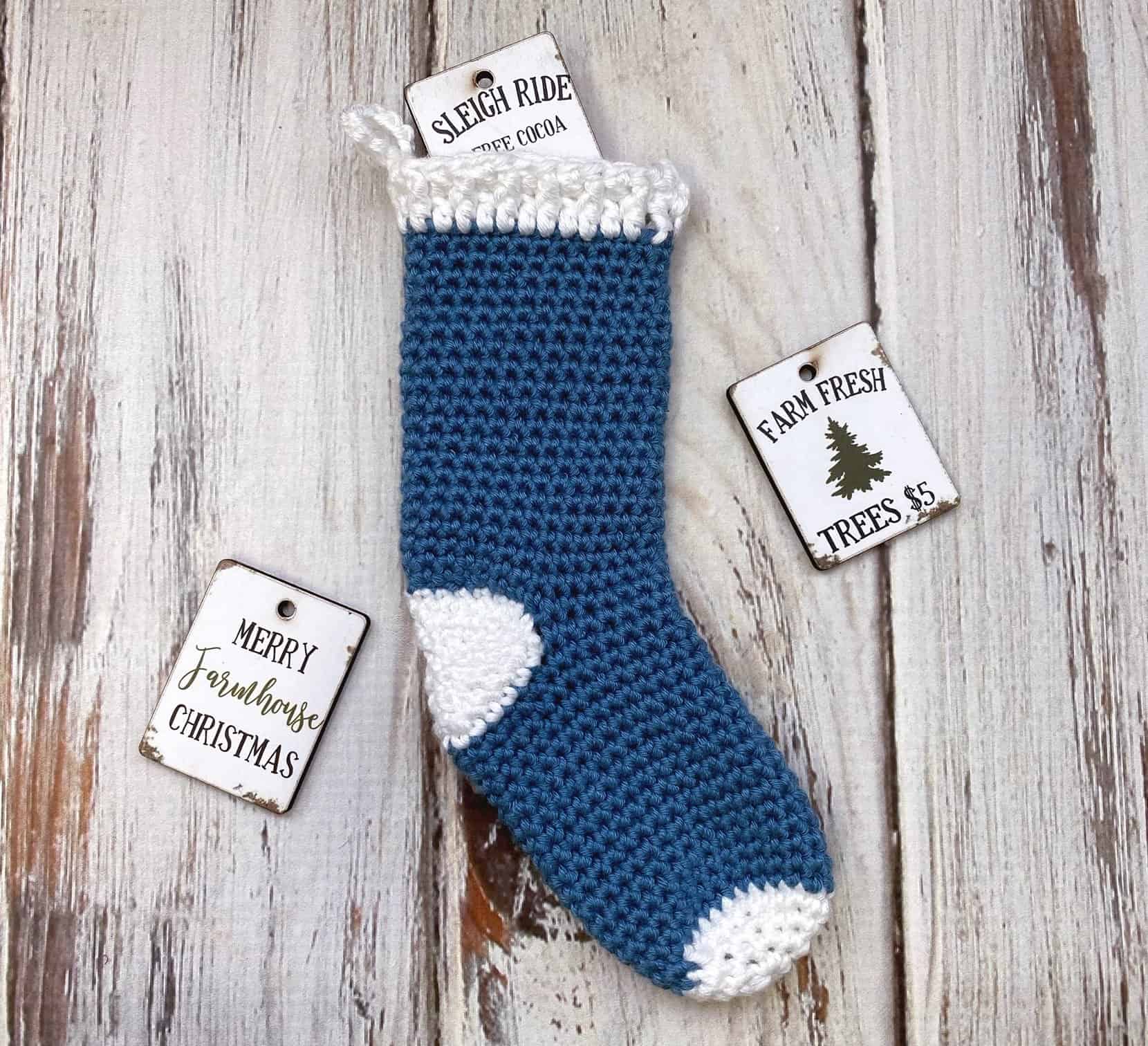 The Best Mini Christmas Stocking Crochet Pattern - love. life. yarn.