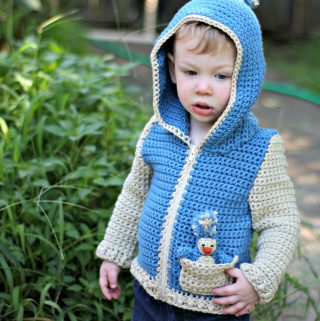 Free Crochet Pattern - Penguin Pal Hoodie