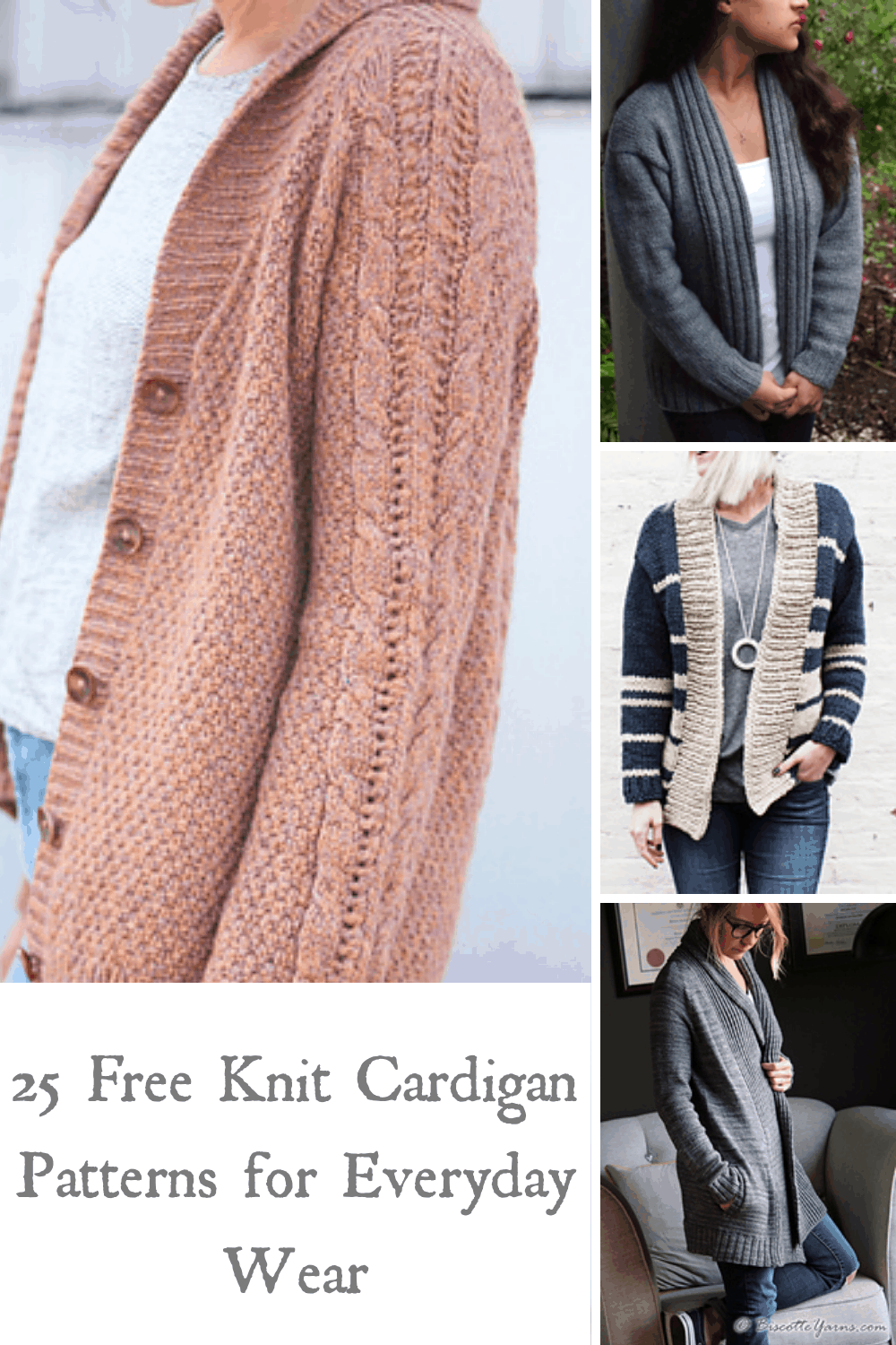 25 Free Knit Cardigan Patterns for Everyday Wear - yarn.