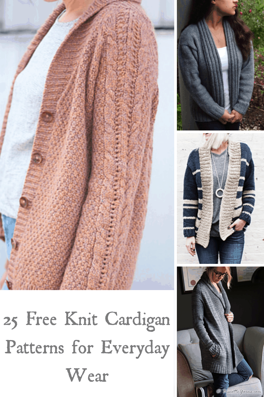 25 Free Knit Cardigan Patterns for Everyday Wear - love. life. yarn.