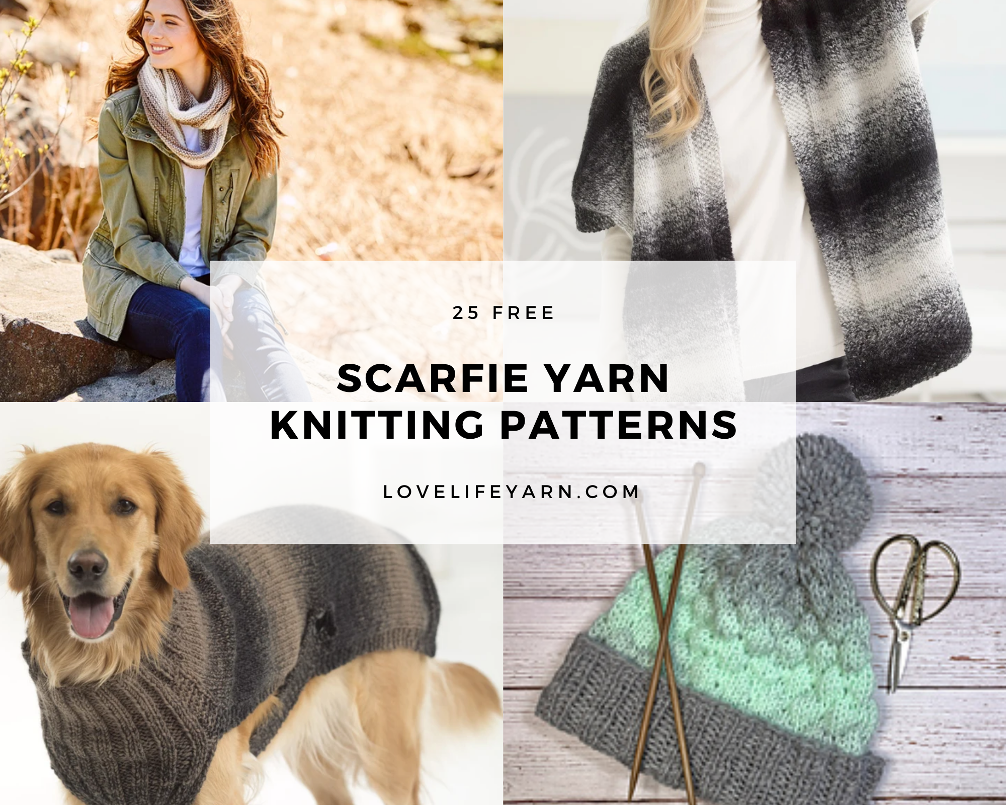 Lion Brand Scarfie Yarn - Cream/Taupe, 312 yds