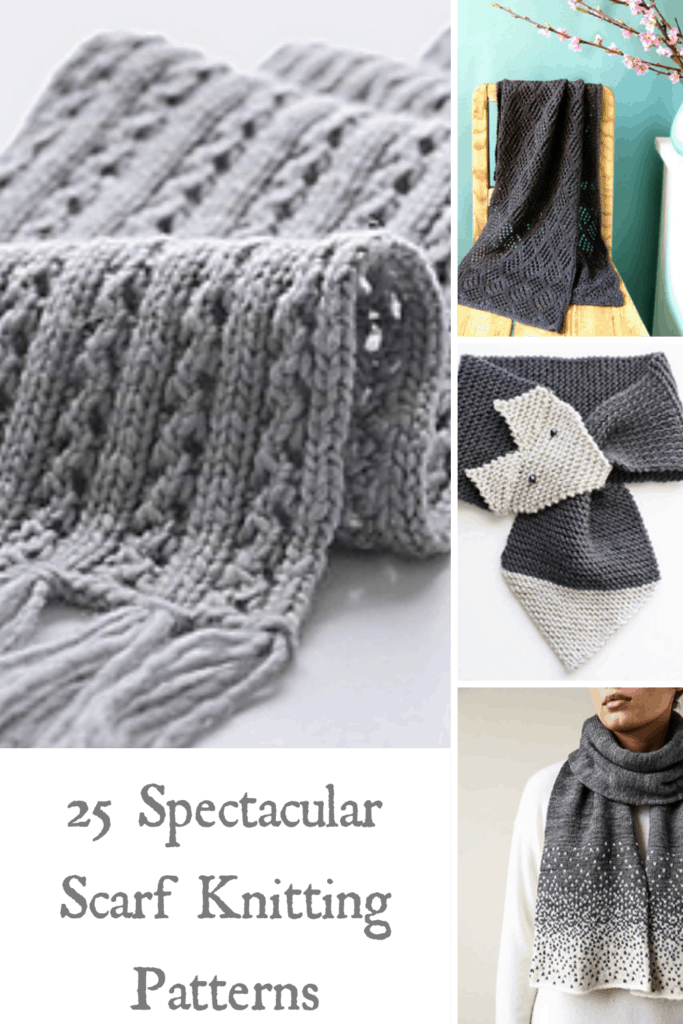 scarf knitting patterns pin