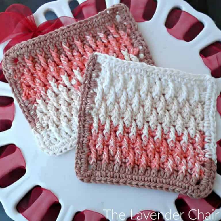 textured crochet dishcloth patterns