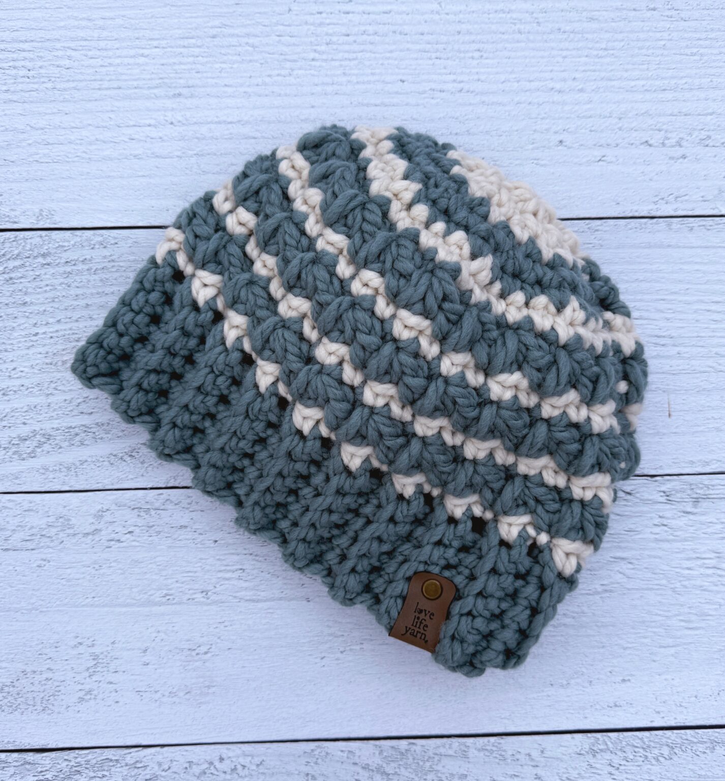Textured Super Bulky Beanie (Free Crochet Pattern in 7 Sizes!) - love ...