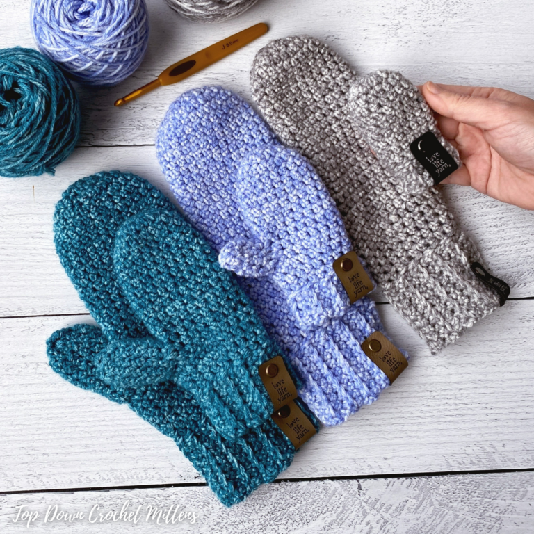 Bulky crochet mittens free crochet pattern love life yarn 