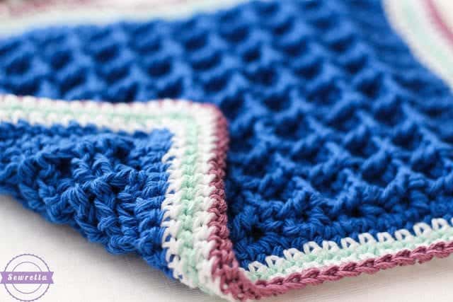 Textured Dishcloth Crochet Pattern - The Lavender Chair