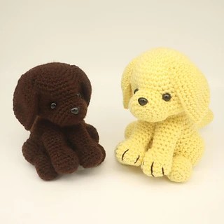 Free Cute Dog Amigurumi keychain crochet pattern - DIY Fluffies